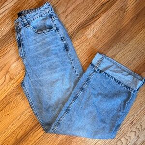 ASOS 30x32 wide leg cuffed jeans Blue Denim Jeans